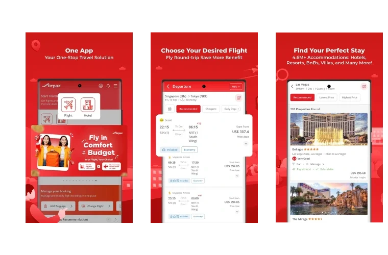 Airpaz Flights Hotels App