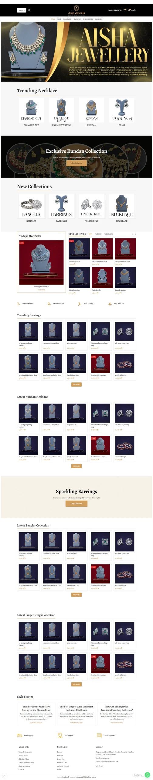 Asia Jewels BD Website Screenshot scaled