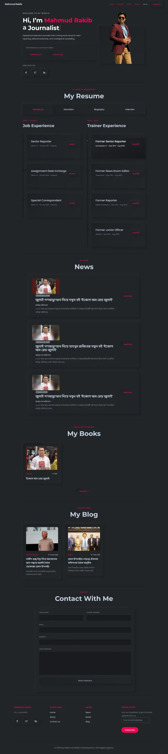 Mahmud Rakib Website Screenshot scaled