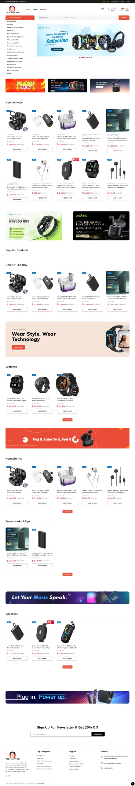 Techmart BD Website Screenshot scaled