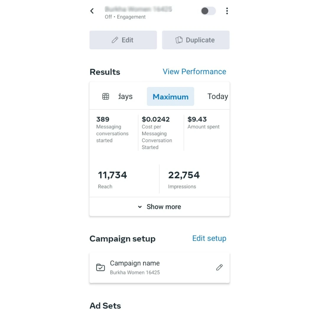 Facebook Ads Result 5