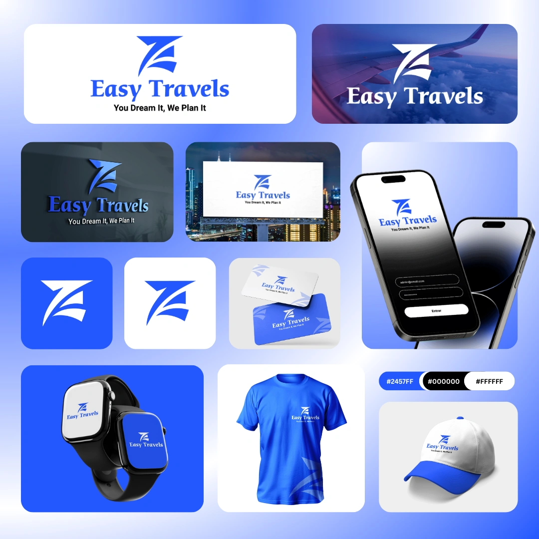 Easy Travels Logo Branding Presentation 2